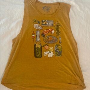 Freehand Goods - Ladies Mustard Muscle Tank Top